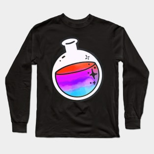 Colourful Round Bottom Flask Chemistry laboratory Long Sleeve T-Shirt